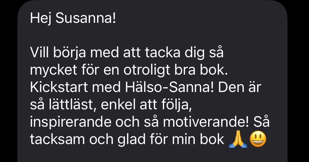 Boken Kickstart med HälsoSanna