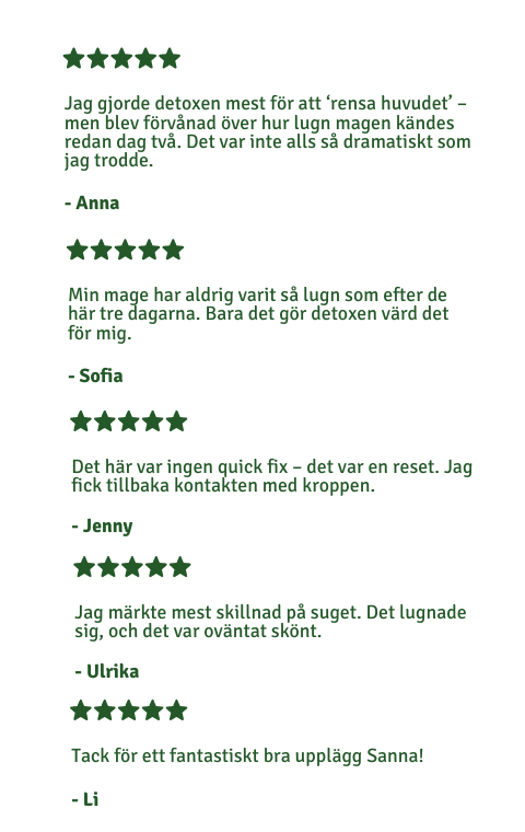 DETOX - 3 dagars juicefasta