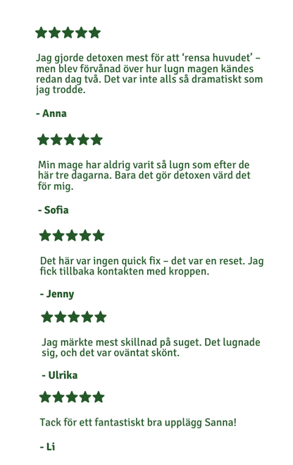 DETOX - 3 dagars juicefasta