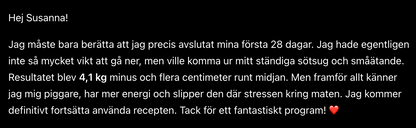 HÄLSOSAM VIKTNEDGÅNG — 28 DAGAR