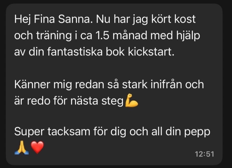 Boken Kickstart med HälsoSanna